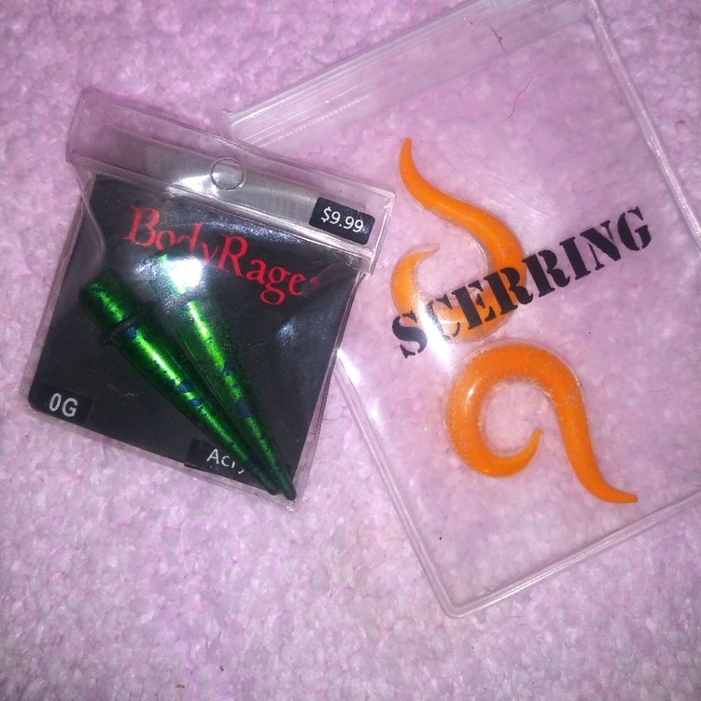 (2for$10) Size 0 Taper Gauge Lot (2 pair)